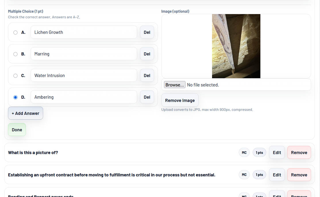 Trainee Testing app screenshot placeholder
